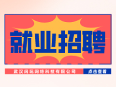 【就業(yè)招聘】武漢閑玩網(wǎng)絡(luò)科技有限公司·武漢新華就業(yè)招聘信息