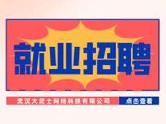 【就業(yè)招聘】武漢大武士網(wǎng)絡(luò)科技有限公司·武漢新華就業(yè)招聘信息